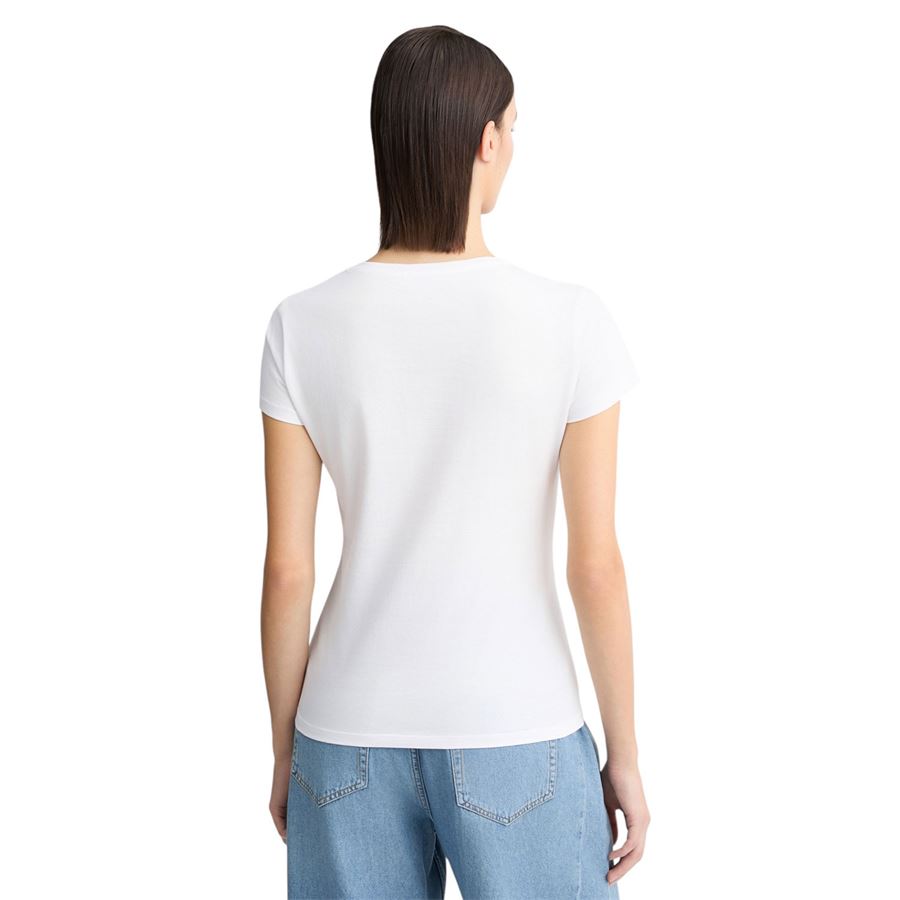 T-shirt in cotone con stampa e strass Liu Jo | WA5239JS923M9566